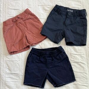 Cat & Jack Kids' Shorts Set - Coral and Navy